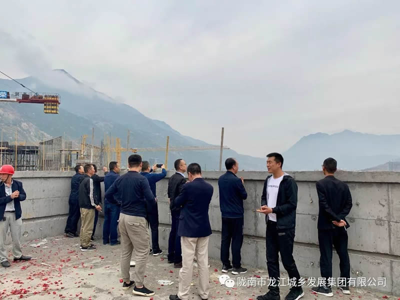 匠心傾注、喜封金頂——龍江?雙子座商住小區(qū)主體順利封頂